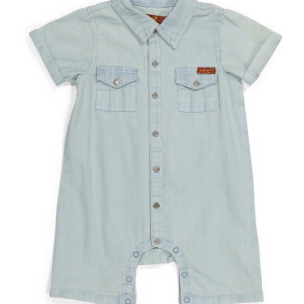 ⛵Newborn 7 For All Mankind Short Overalls⛵